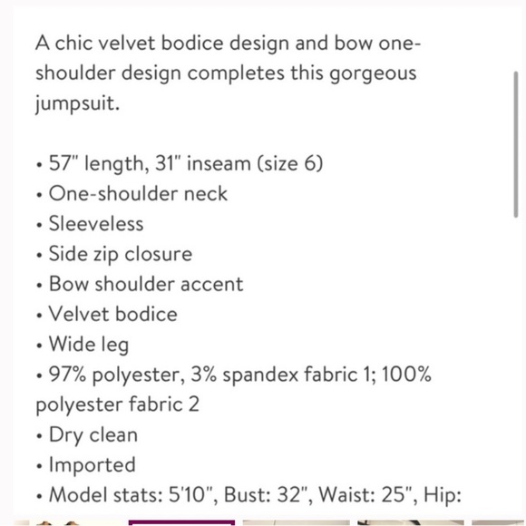 NWT Eliza J Black One-Shoulder Jumpsuit SIZE 6 - Picture 2 of 3